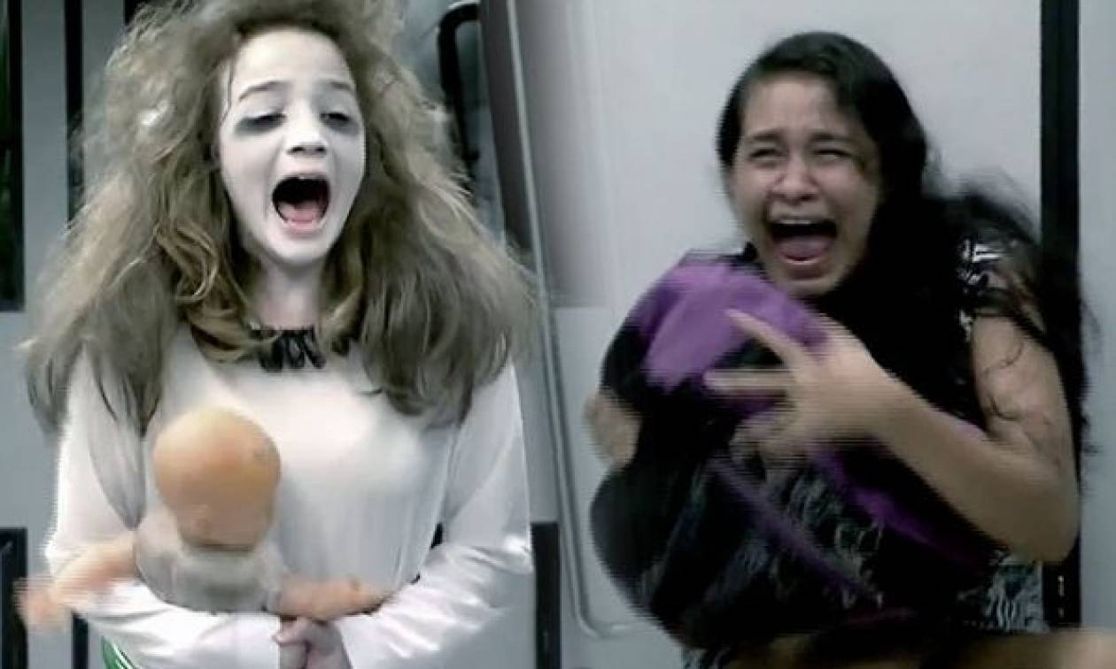 Τρομακτική φάρσα: Κοριτσάκι – φάντασμα «στοιχειώνει» ανυποψίαστους επιβάτες (video)