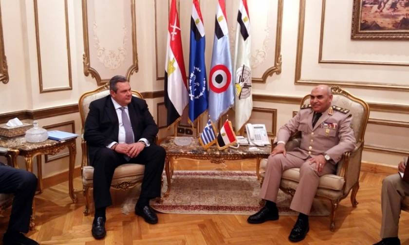 Καμμένος - Al Sisi: Συστήνουν Επιτροπή Συνεργασίας στην Αμυνα