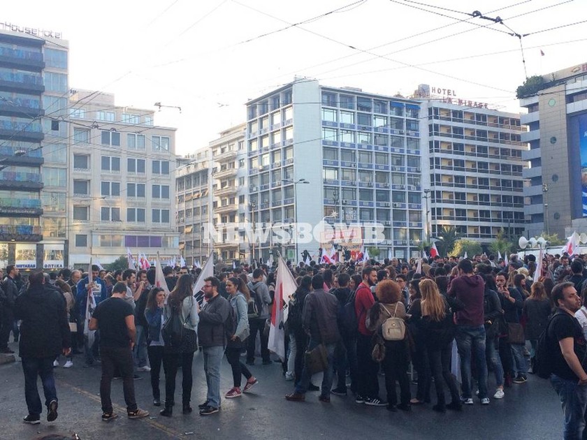 Συλλαλητήριο του ΠΑΜΕ για ταμειακά διαθέσιμα (photos)