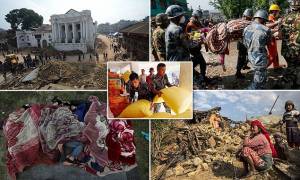 Εικόνες που σοκάρουν: Καίνε τους νεκρούς στο Νεπάλ (photos)