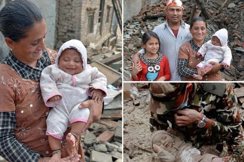 Νεπάλ: Η συγκινητική στιγμή της επανένωσης βρέφους με τη μητέρα του