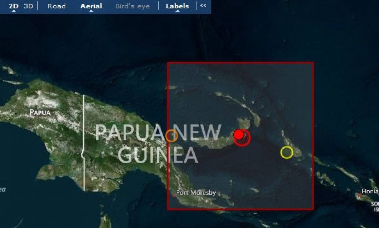 Ισχυρός σεισμός 7,1R στην Παπούα-Νέα Γουινέα