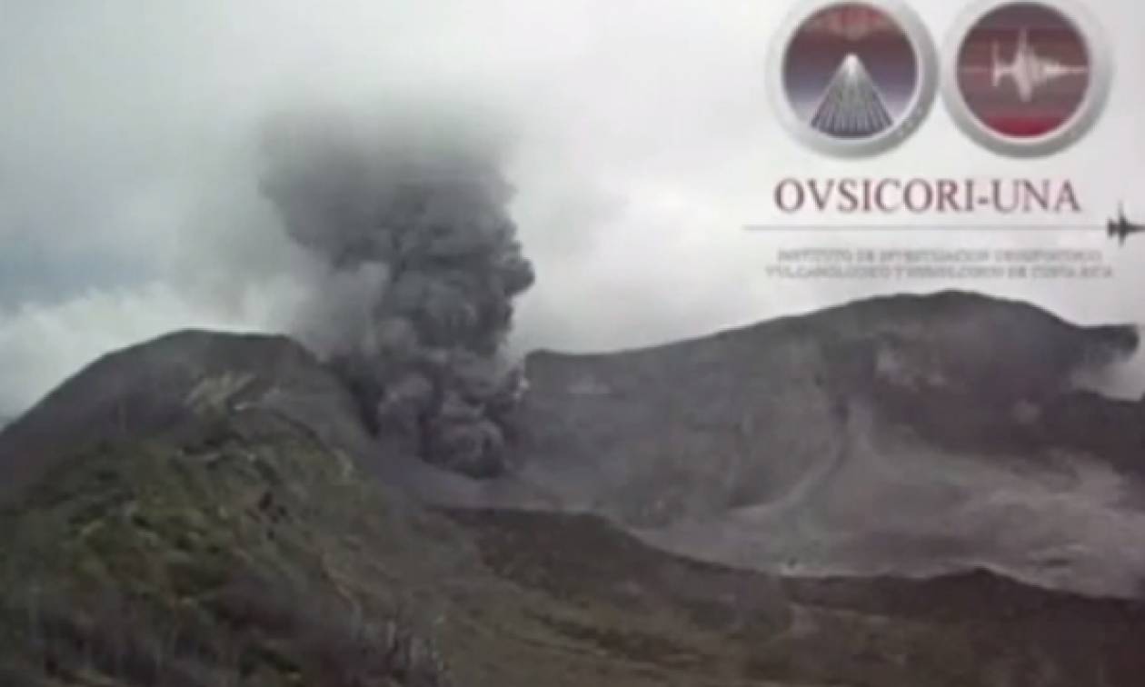 Τρομακτική έκρηξη ηφαιστείου στην Κόστα Ρίκα (video)