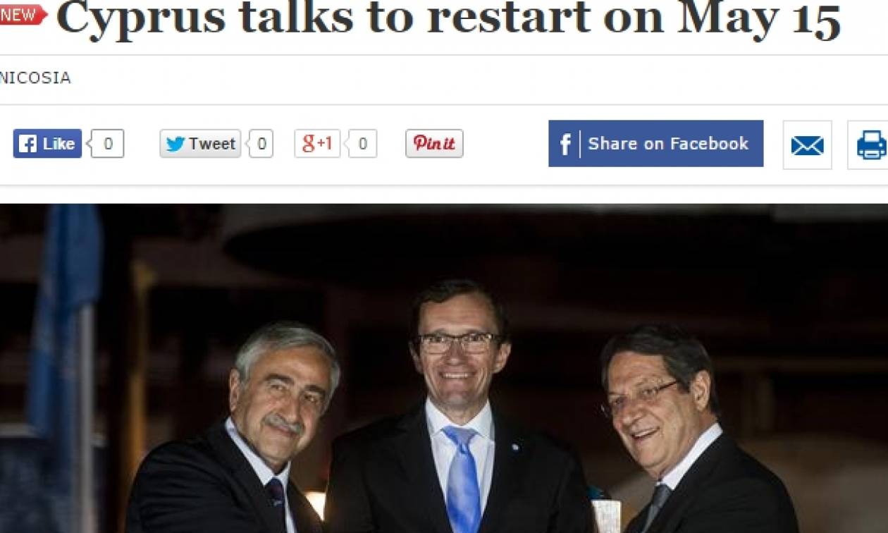 Hurriyet για Κυπριακό: «Αρχίσουν στις 15 Μαΐου οι συνομιλίες»