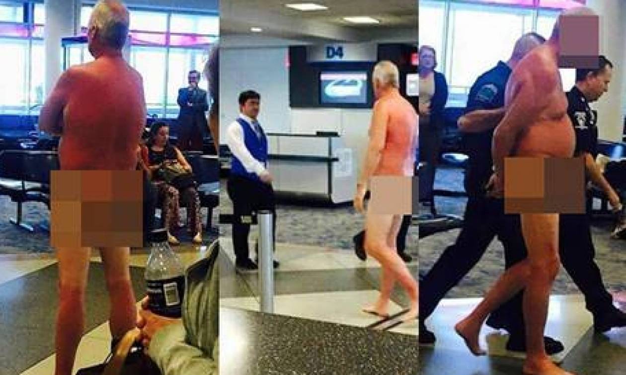 ΗΠΑ: Γυμνή… διαμαρτυρία σε αεροδρόμιο (pics)
