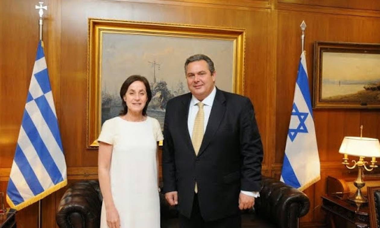 Συνάντηση ΥΕΘΑ Πάνου Καμμένου με την Πρέσβη του Ισραήλ Irin Ben-Abba Vitale