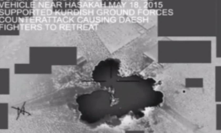 Το Πεντάγωνο έδωσε στη δημοσιότητα βίντεο από τις αεροπορικές επιδρομές στη Συρία
