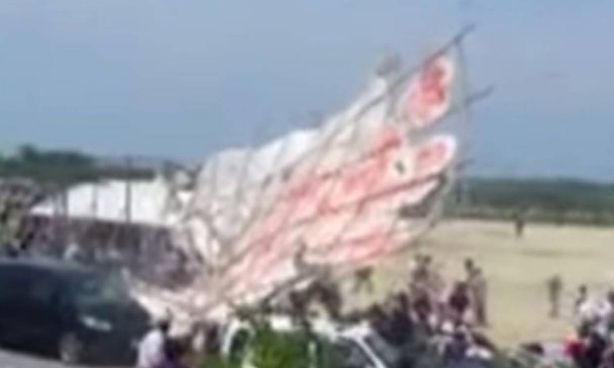 Γιγάντιος χαρταετός σκόρπισε τον τρόμο στην Ιαπωνία! (video)
