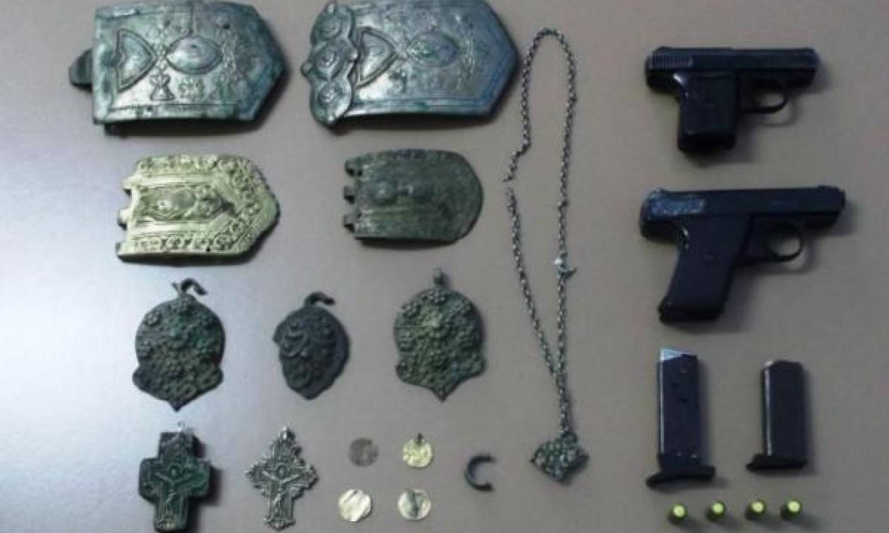 Σύλληψη στη Δράμα για αρχαιοκαπηλία και κατοχή όπλων