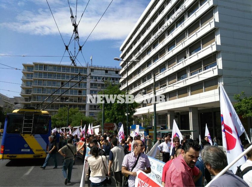 Συγκέντρωση διαμαρτυρίας της ΠΑΣΕΒΕ για τη φορολόγηση