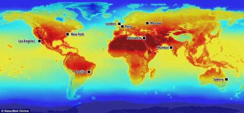 Η NASA προειδοποιεί: «Καυτός» ο πλανήτης μας το 2100 - Και η Ελλάδα στο «κόκκινο» (photos)