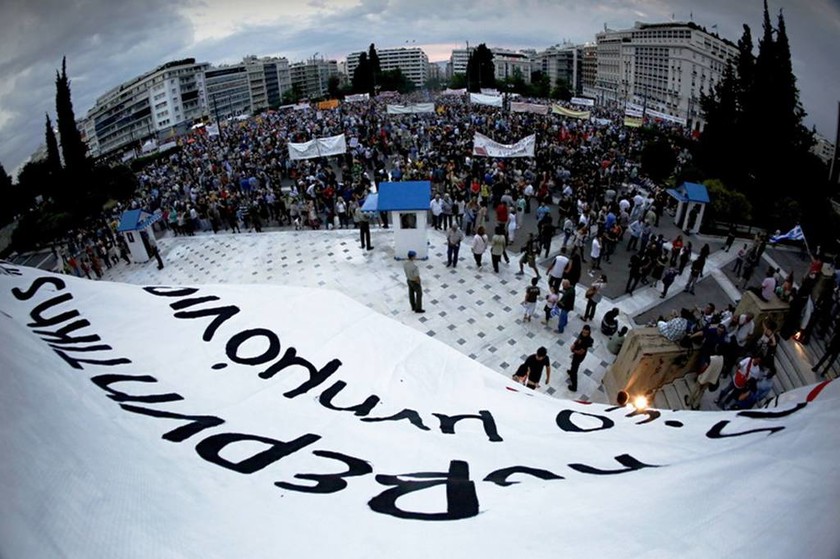 Συγκέντρωση κατά της λιτότητας στην πλατεία Σύνταγματος (photos)