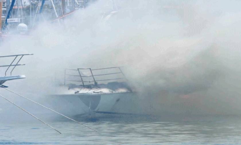 Λέρος: Φωτιά σε σκάφος