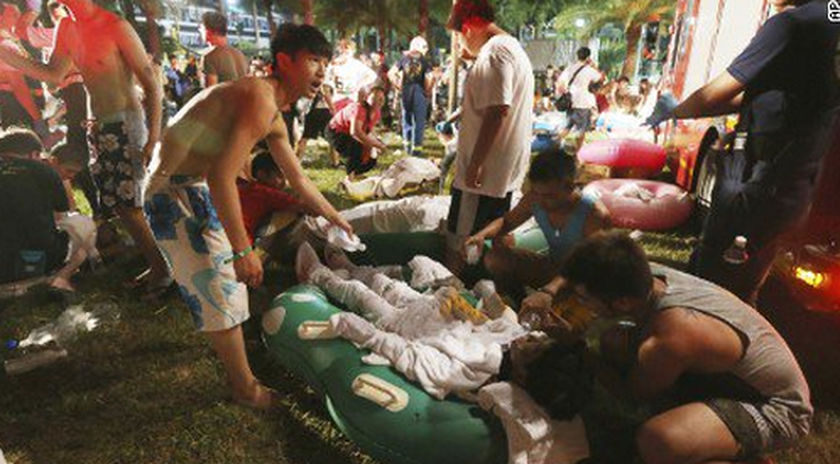 Ταϊβάν: Περισσότεροι από 500 τραυματίες από έκρηξη σε πάρκο διασκέδασης (photos)