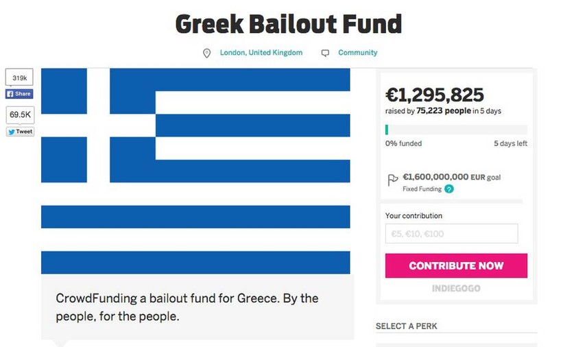 Δημοψήφισμα 2015: 1,3 εκατ. ευρώ συγκέντρωσε ο Βρετανός υπέρ της Ελλάδας