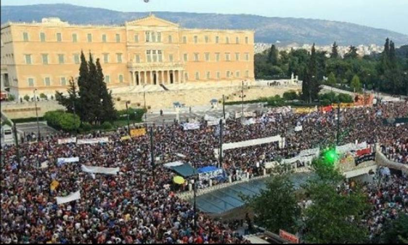 Δημοψήφισμα 2015 - Συγκεντρώσεις υπέρ του «ναι» και του «όχι» στην Αθήνα