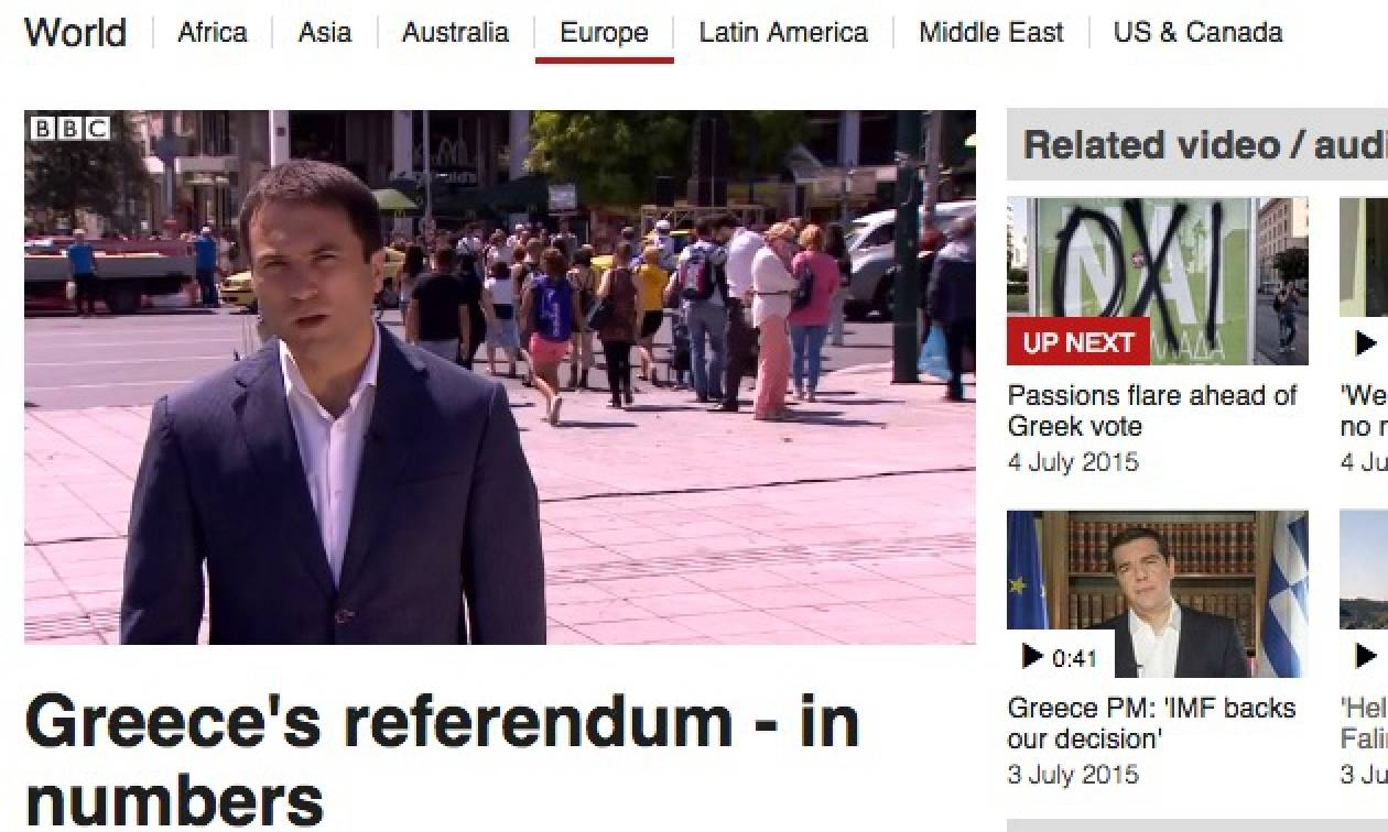 Δημοψήφισμα 2015 - BBC: Το ελληνικό δημοψήφισμα σε αριθμούς (video)