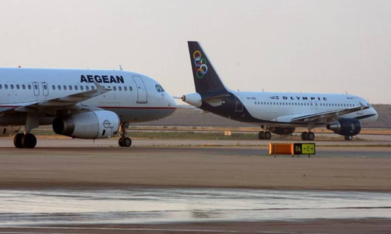 Χωρίς τέλος εξυπηρέτησης τα εισιτήρια Aegean-Olympic Air για τους Έλληνες επιβάτες