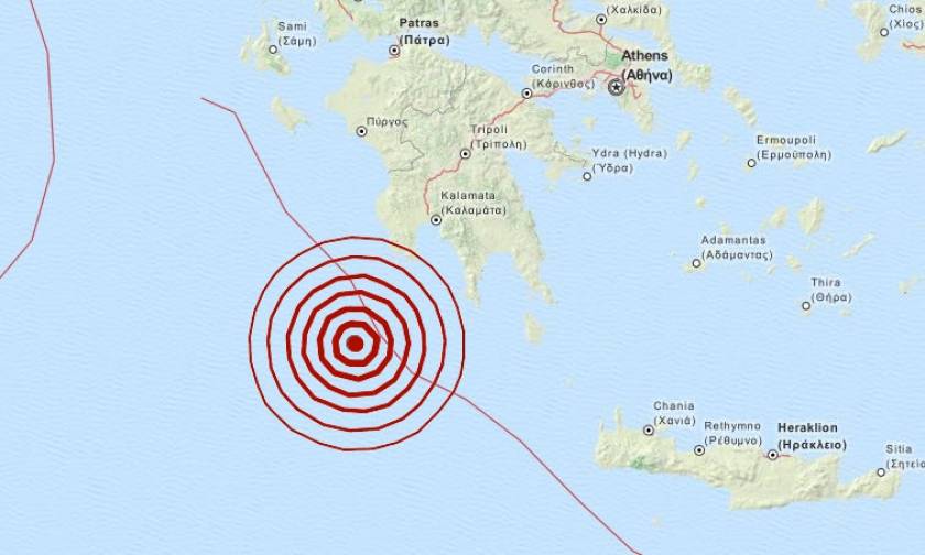 Σεισμός 4,5 Ρίχτερ νότια της Μεθώνης (pic)