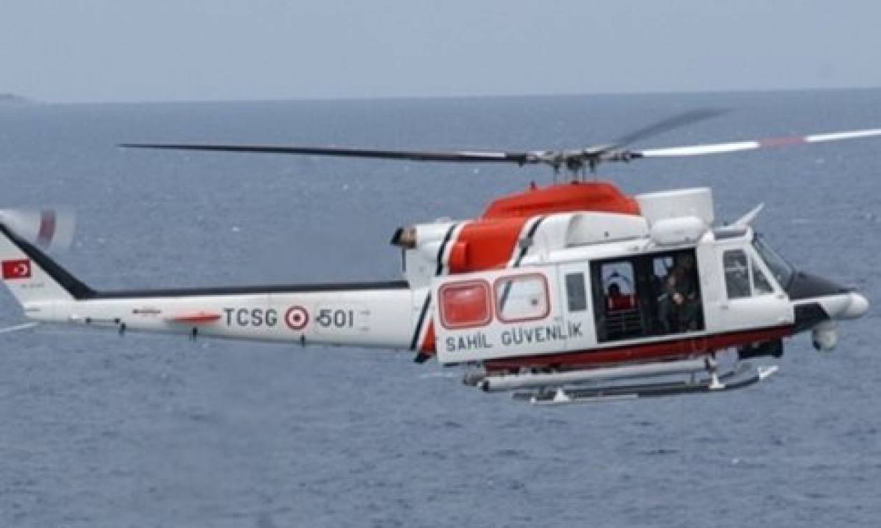 Ελικόπτερο και αεροσκάφος της τουρκικής ακτοφυλακής πέταξαν ξανά πάνω από το Κουνελονήσι
