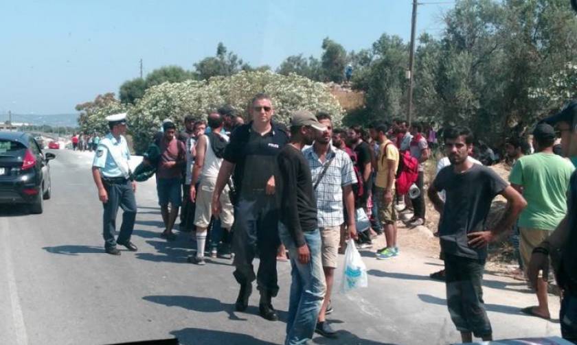 Μυτιλήνη: Ξεσηκώθηκαν οι μετανάστες για τις συνθήκες διαβίωσης στο νησί