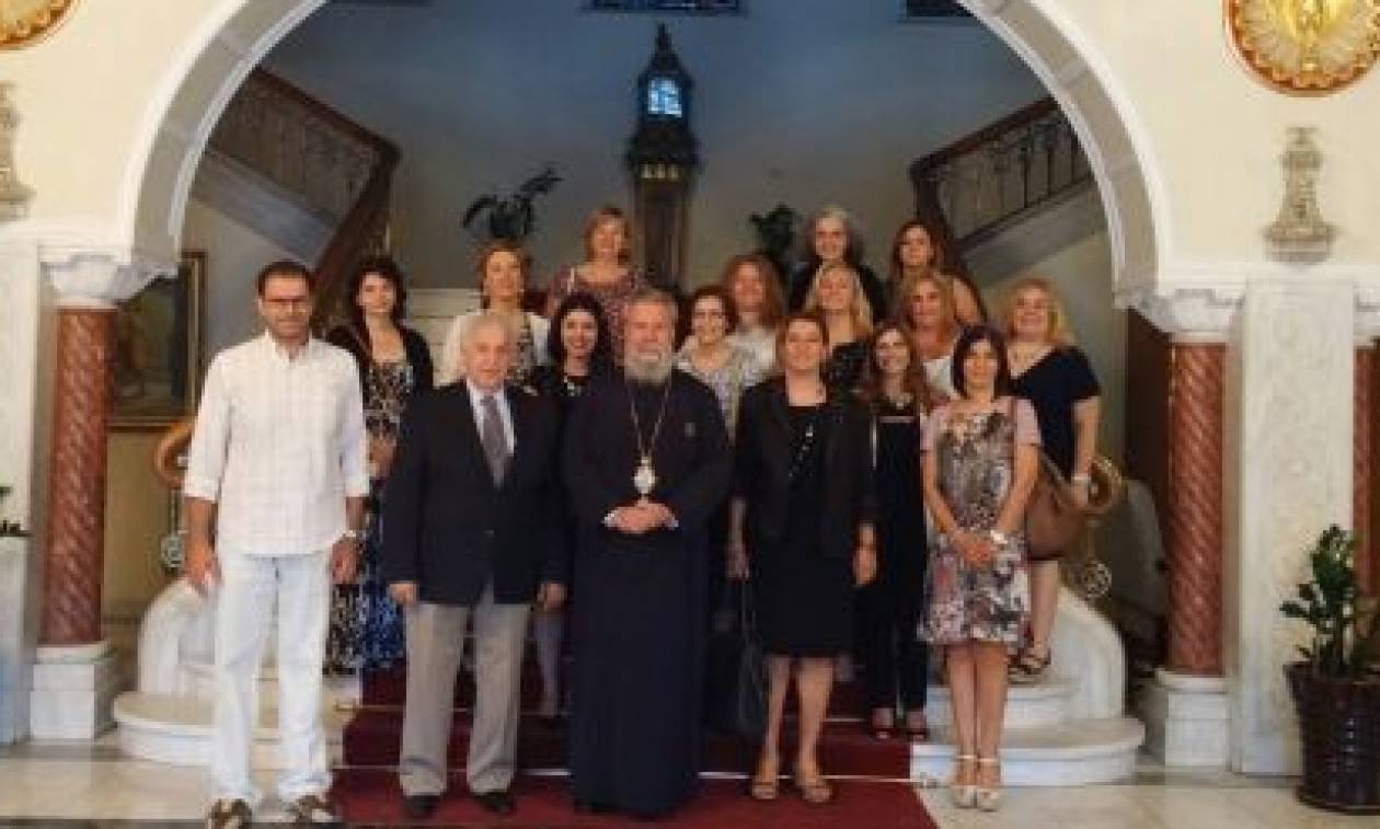 Ομογενείς εκπαιδευτικοί συναντήθηκαν με τον Αρχιεπίσκοπο Κύπρου