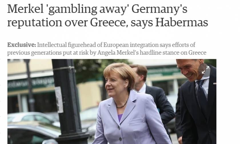 Χάμπερμας: Η Γερμανία έπαιξε & έχασε σε μια νύχτα, προσπάθεια γενεών για να ανοικοδομηθεί η φήμη της