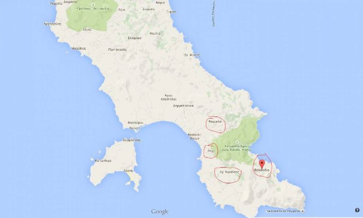 Φωτιά Λακωνία: Δείτε το χάρτη με τα μέτωπα της πυρκαγιάς