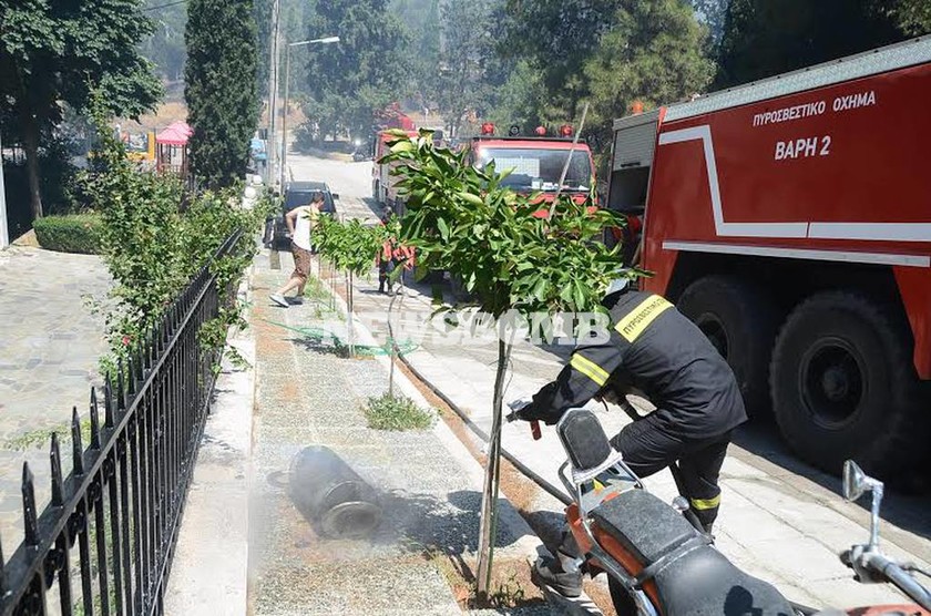 Πυρκαγιά στον Καρέα – Δείτε εικόνες από την κάμερα το Newsbomb (photos - video)