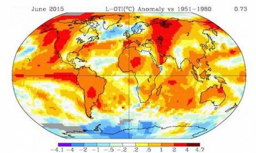 Η πιο ζεστή χρονιά χρονιά στον πλανήτη είναι το 2015 - Ρεκόρ θερμοκρασιών τον Ιούνιο