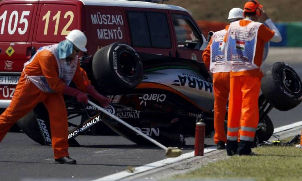 F1 Grand Prix Ουγγαρία : Θεαματικό ατύχημα του Sergio Perez  (Photos & Video)