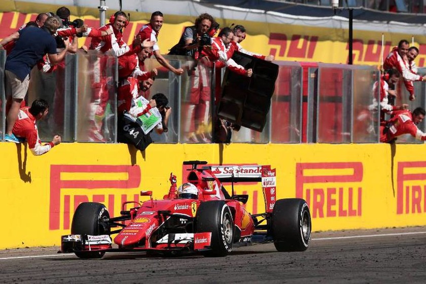 Ο Vettel  είπε στον ασύρματο «Forza Ferrari και ευχαριστούμε Jules θα είσαι πάντα στην καρδιά μας»