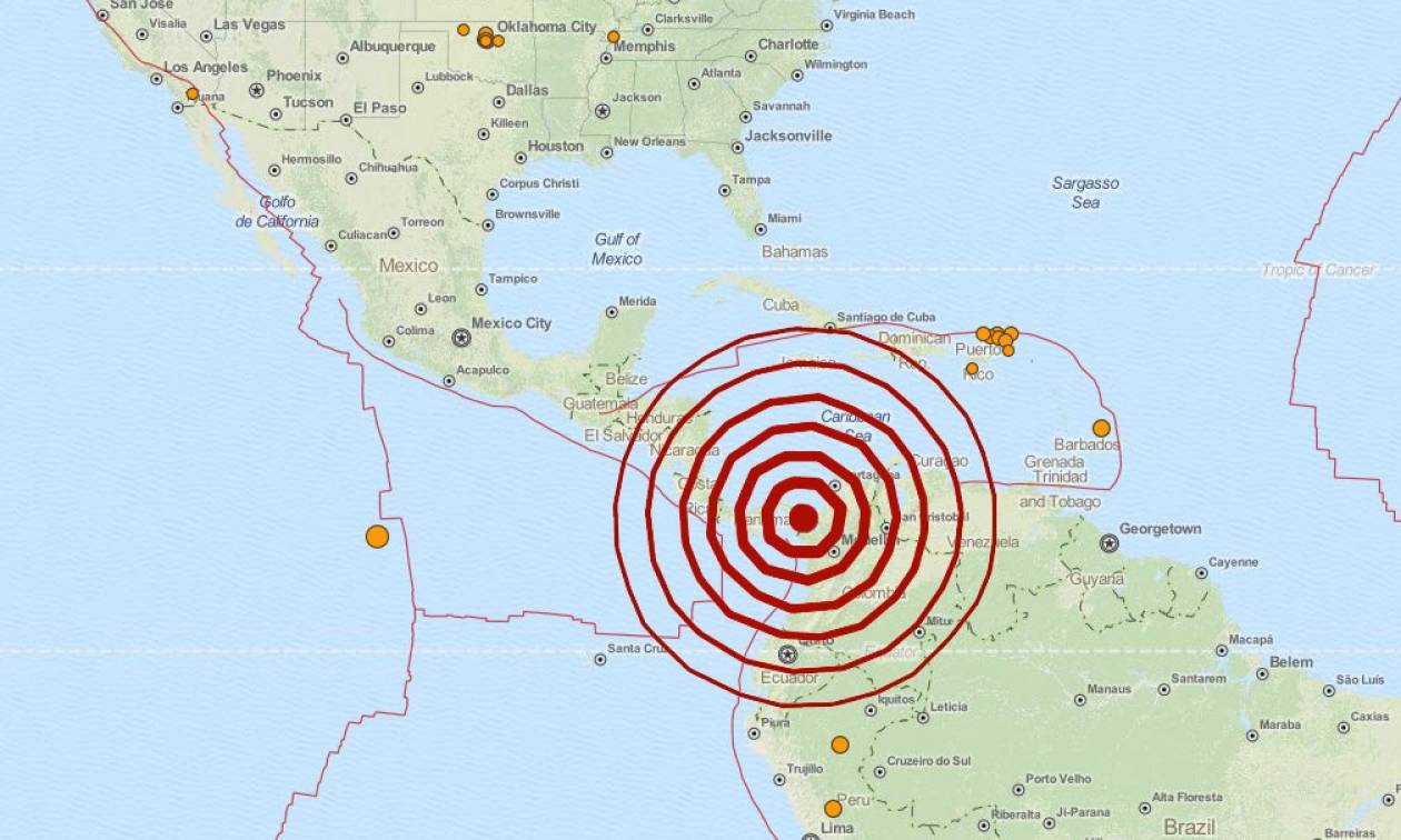 Σεισμός 6,1 Ρίχτερ στα σύνορα Παναμά – Κολομβίας