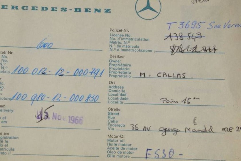 Κλασσικό Αυτοκίνητο: Σε Έλληνα συλλέκτη πωλήθηκαν οι Mercedes της Κάλλας (photos)