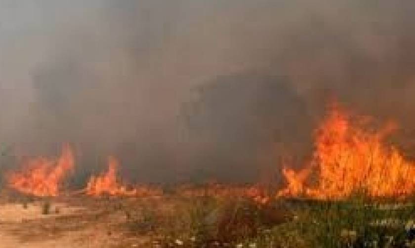Κρήτη: Σε εξέλιξη πυρκαγιά ανάμεσα σε χωριά του Ηρακλείου
