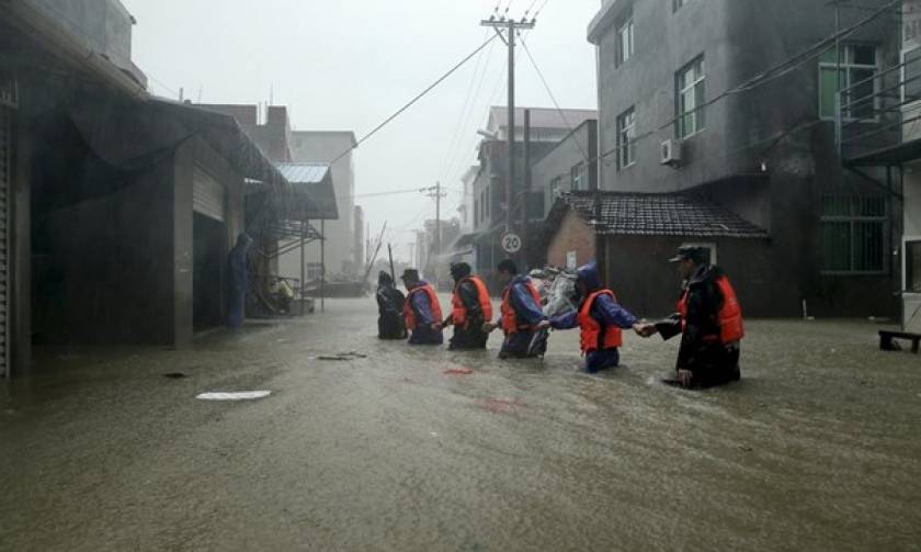 Κίνα: 14 νεκροί από το πέρασμα του τυφώνα Σουντελόρ