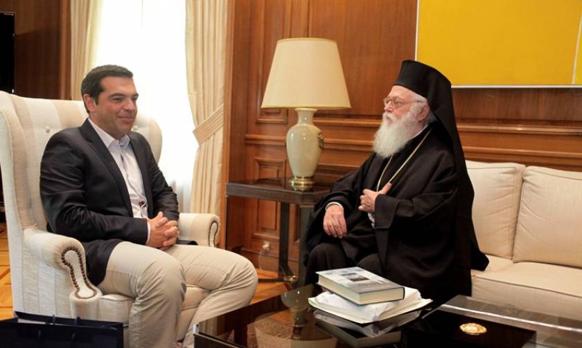 Συνάντηση Τσίπρα με τον Αρχιεπίσκοπο Αλβανίας