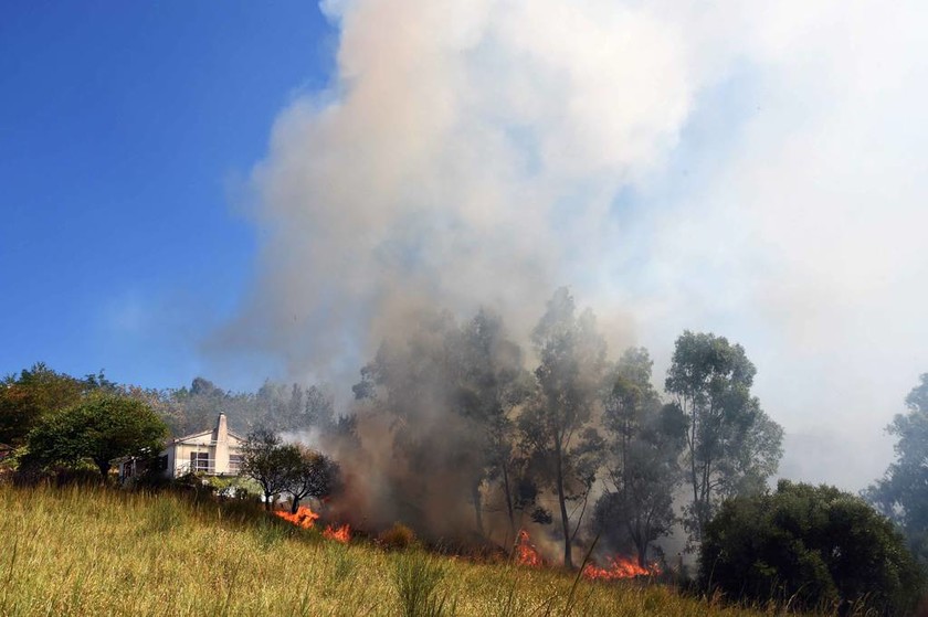 Σε ύφεση η μεγάλη πυρκαγιά της Πάτρας (photos-videos)