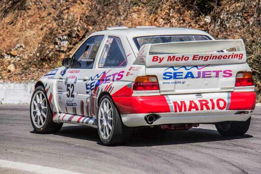 Ο Μάριος Ηλιόπουλος (Ford Escort Cosworth WRC) πέτυχε τον καλύτερο χρόνο της ημέρας 