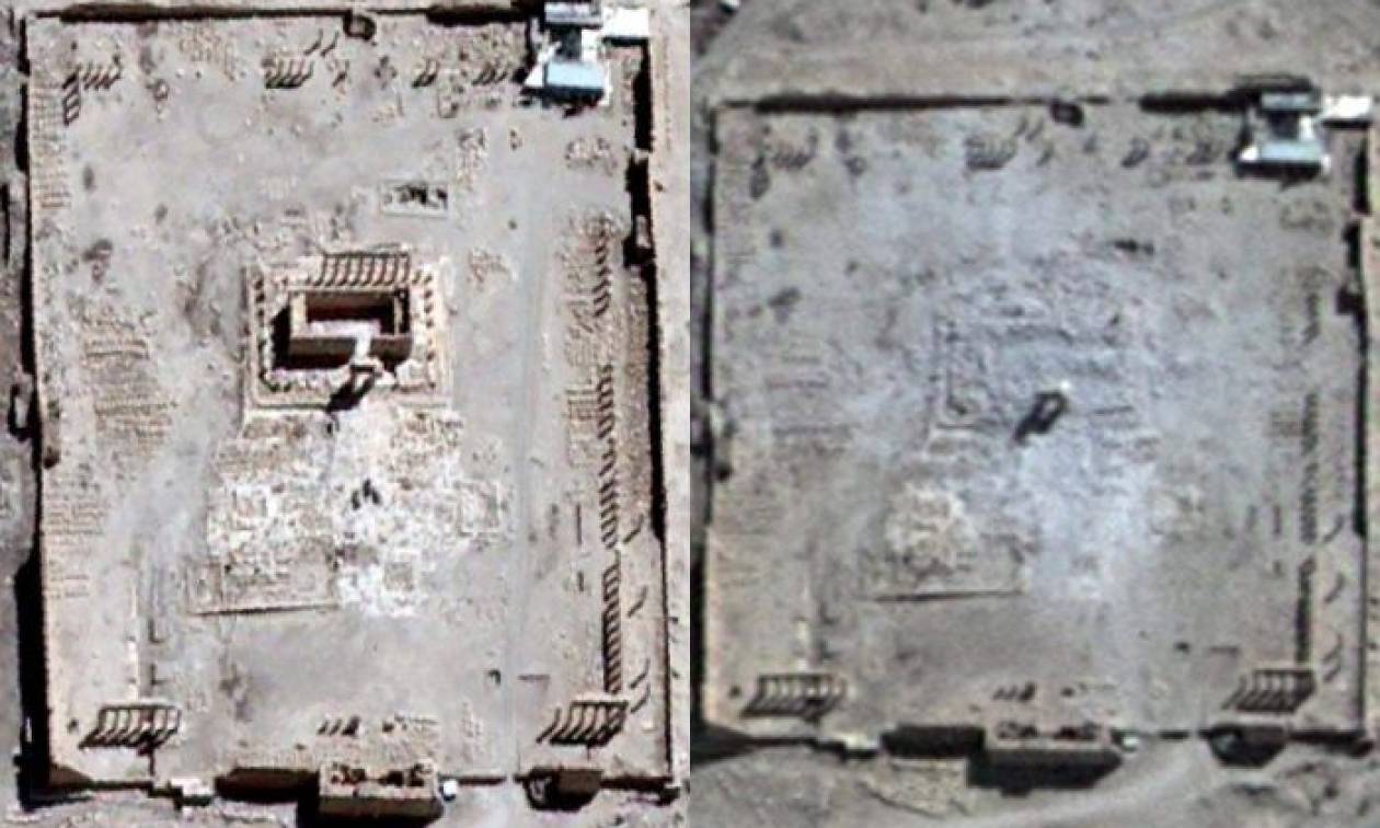 Συρία: Την καταστροφή του ναού του Βήλου στην Παλμύρα κατέγραψε ο δορυφόρος (pics)