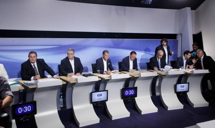 Debate: 7 στους 10 τηλεθεατές έριξαν «μαύρο» στους πολιτικούς αρχηγούς