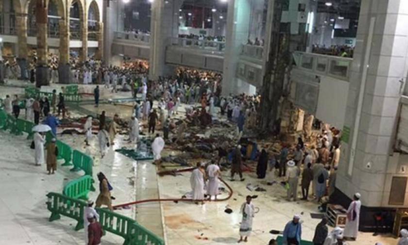 Τραγωδία στη Μέκκα: Γερανός καταπλάκωσε πιστούς στο Μεγάλο Τζαμί