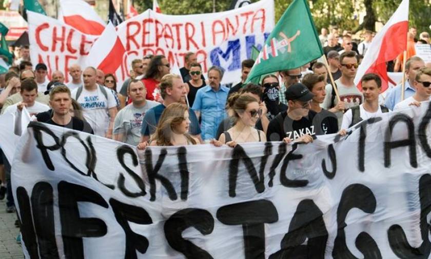 «Το Ισλάμ είναι ο θάνατος της Ευρώπης» φώναξαν διαδηλωτές σε Πολωνία, Τσεχία και Σλοβακία