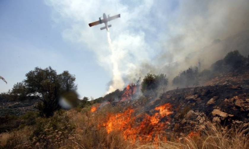 Ξάνθη: Μάχη των πυροσβεστών με τη φωτιά στην Πάχνη