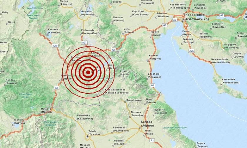 Σεισμός 3,4 Ρίχτερ μεταξύ Γρεβενών και Κοζάνης (pic)