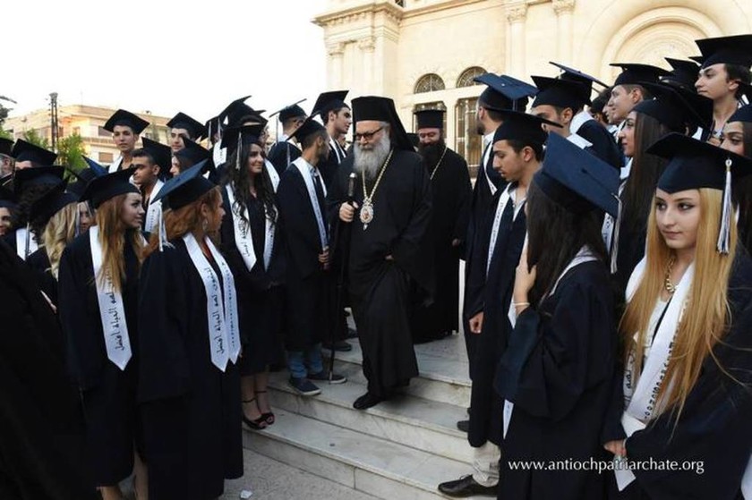 Ο Αντιοχείας Ιωάννης στην τελετή αποφοίτησης Ελληνορθόδοξου σχολείου στη Συρία (pics)