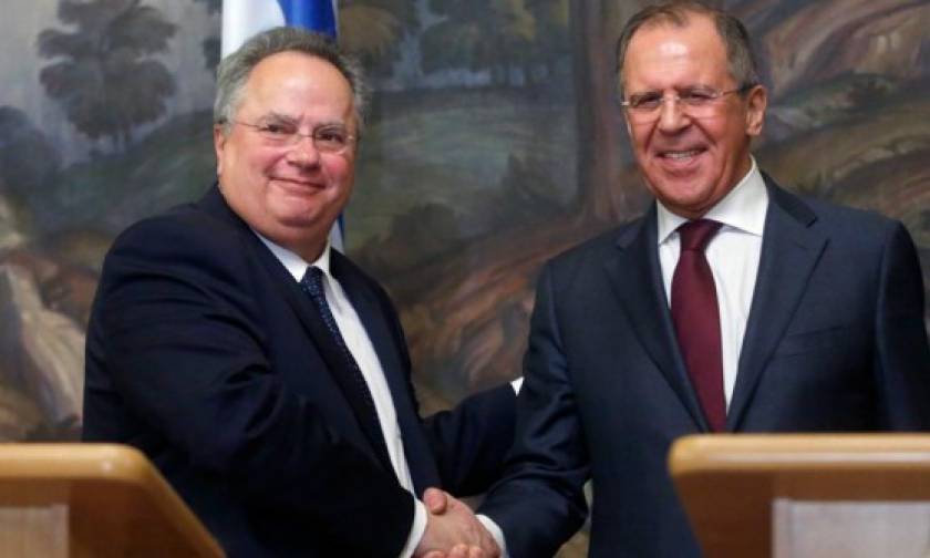 Syria, bilateral relations, Ukraine discussed by Greek and Russian foreign ministers