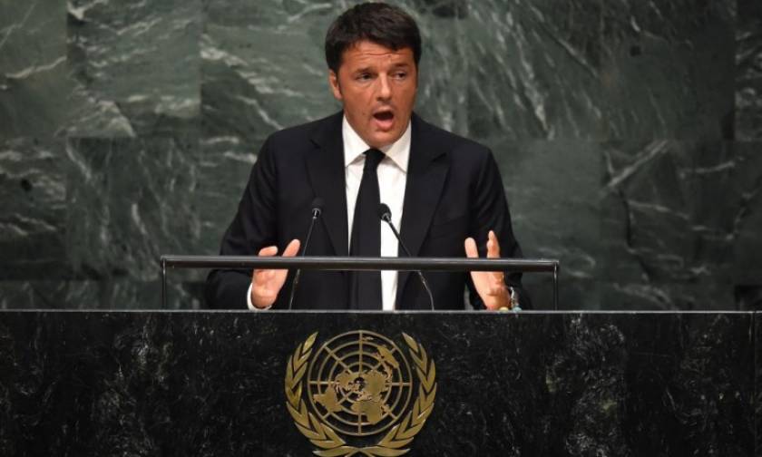 Ρέντσι στον ΟΗΕ: Η Iταλία είναι έτοιμη να παίξει ρόλο κλειδί στην Λιβύη