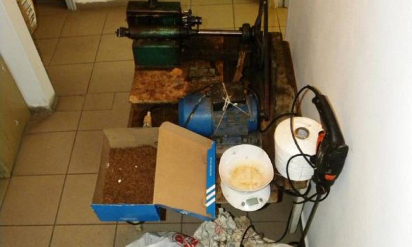 Τρίκαλα: Εντοπίστηκε αυτοσχέδιο εργαστήριο κοπής και αποξήρανσης καπνού