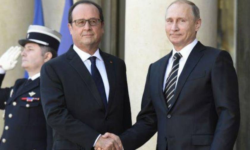 Γαλλία: Συνομιλίες μεταξύ Πούτιν-Μέρκελ-Ολάντ για τη συριακή κρίση